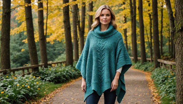 Découvrez des patrons de poncho tricot gratuit pour l'hiver
